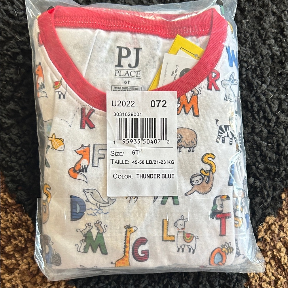 Place Kids Pajama Set - Red and White